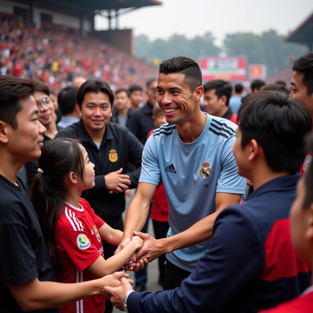 Ronaldo giao lưu cùng người hâm mộ tại Bắc Kinh