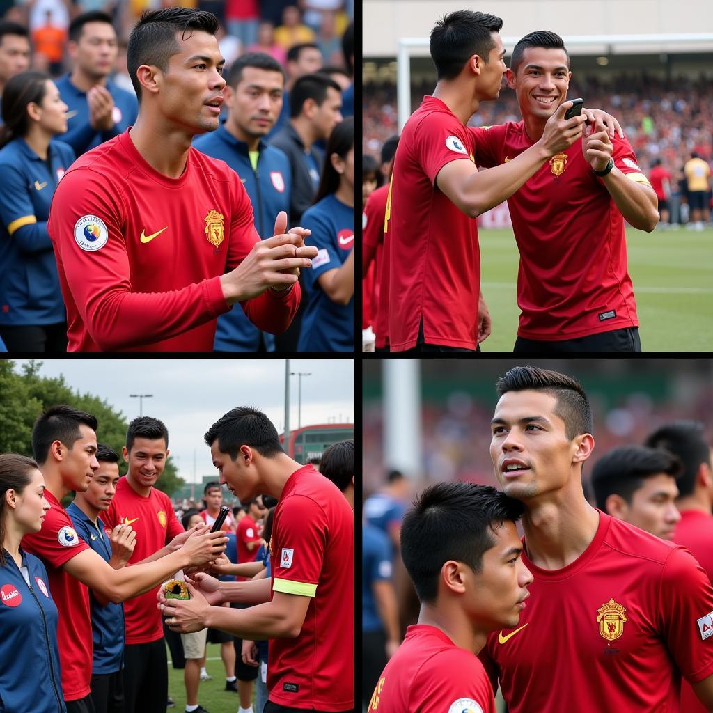 Ronaldo giao lưu với người hâm mộ Việt Nam