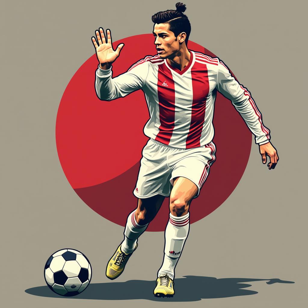 Ronaldo hello vector: Biểu tượng toàn cầu của bóng đá