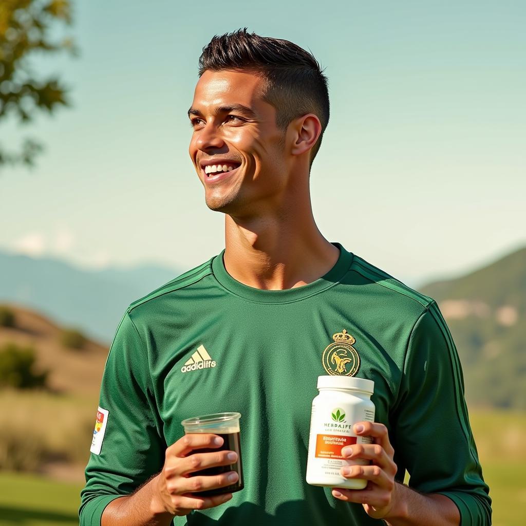 Ronaldo quảng bá sản phẩm Herbalife