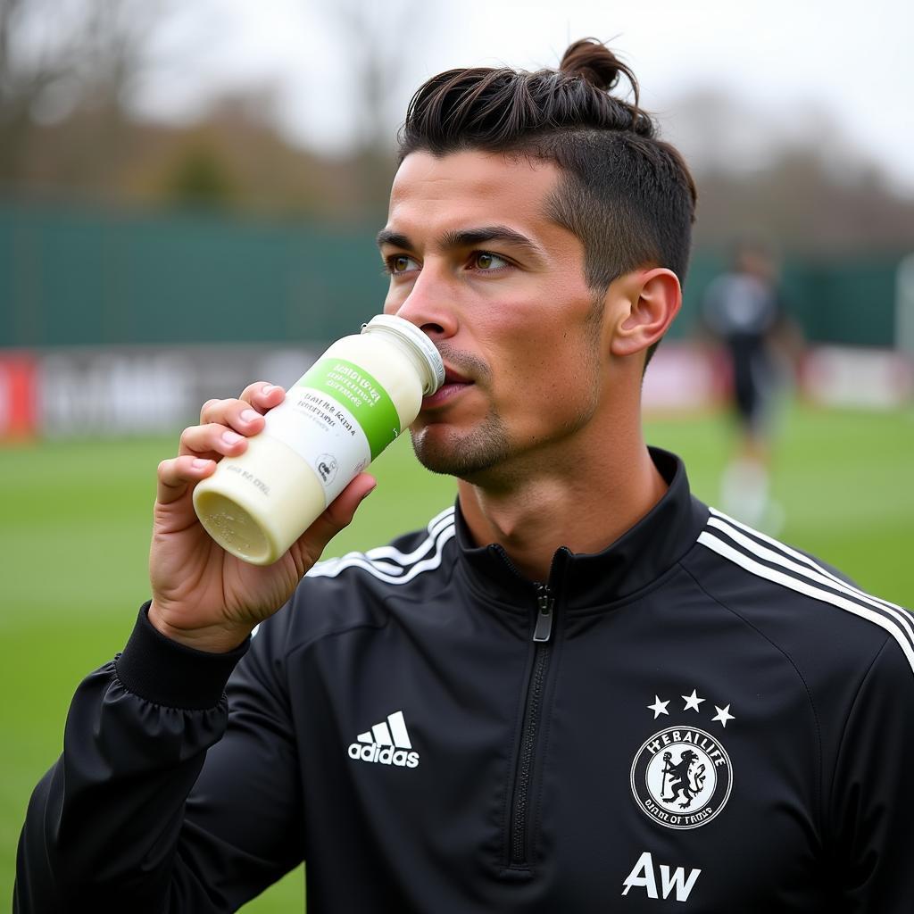 Ronaldo tập luyện với sản phẩm Herbalife