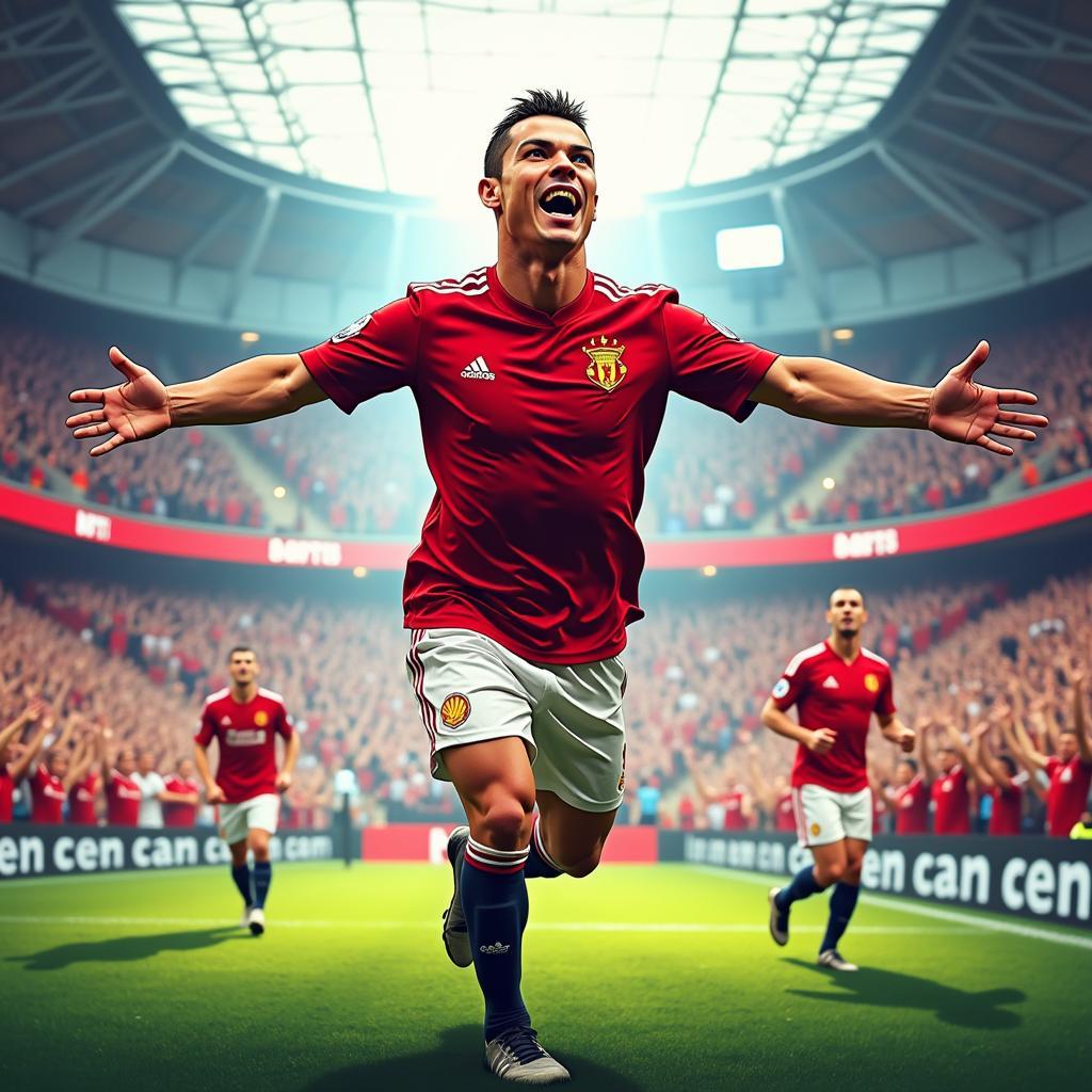 Ronaldo hoạt hình truyền cảm hứng