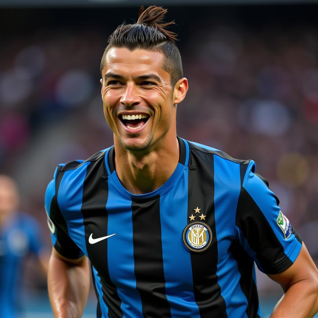 Ronaldo Inter Milan Mừng Chiến Thắng