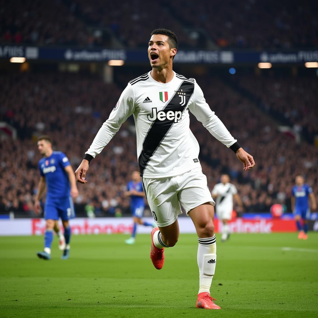 Ronaldo khoác áo Juventus năm 2019