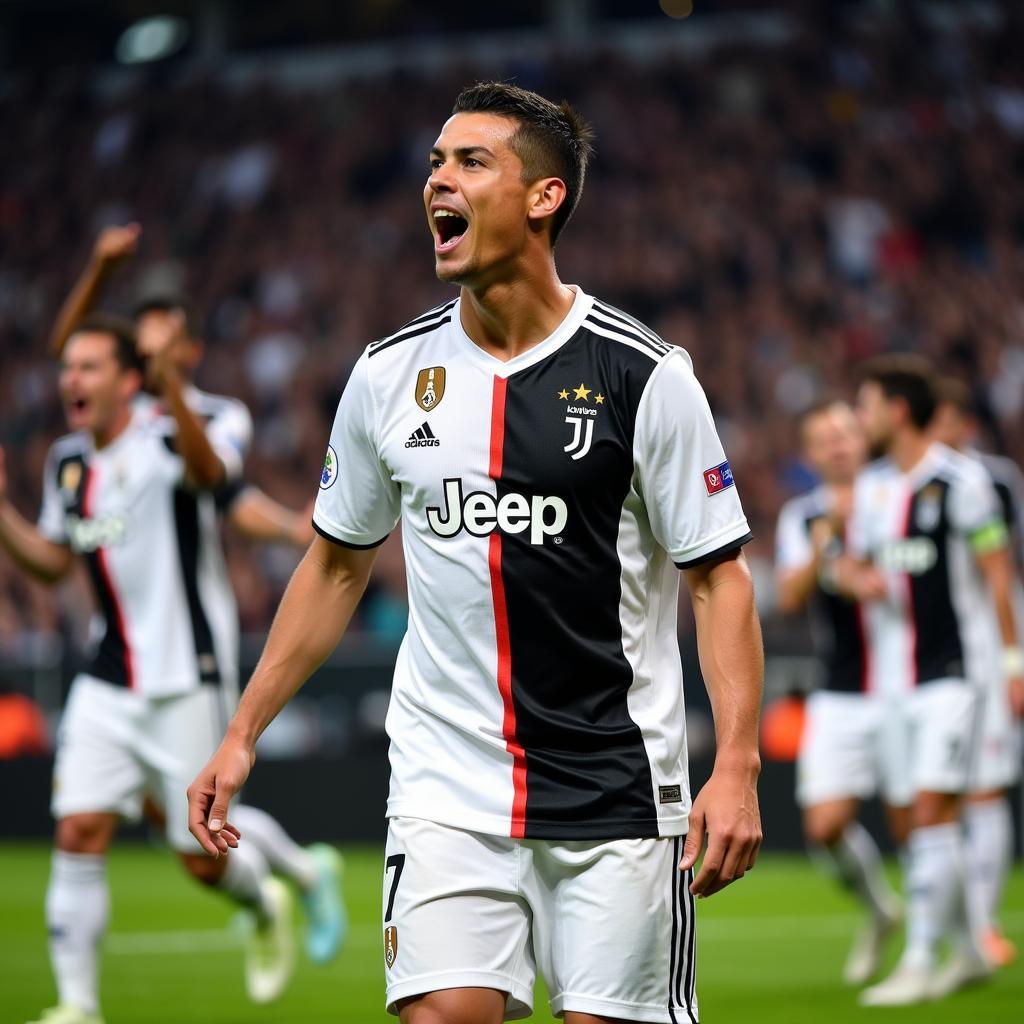 Ronaldo Juventus Ăn Mừng Bàn Thắng