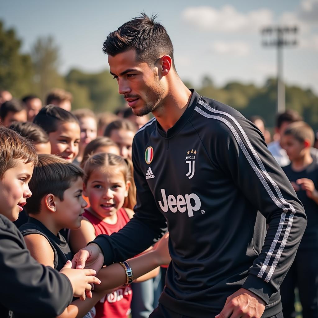 Ronaldo trong màu áo Juventus