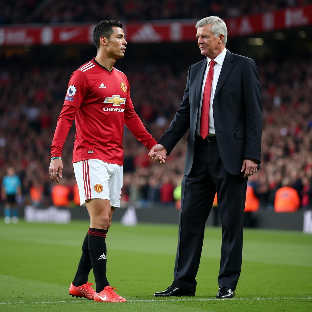 Ronaldo không ăn mừng bàn thắng vì Sir Alex