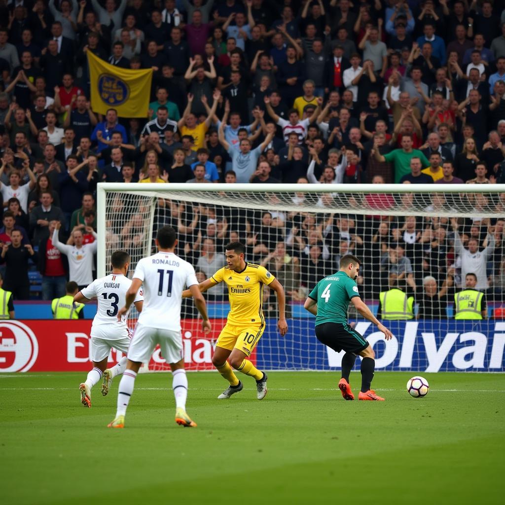 Ronaldo Lima ghi bàn quyết định trong màu áo Real Madrid