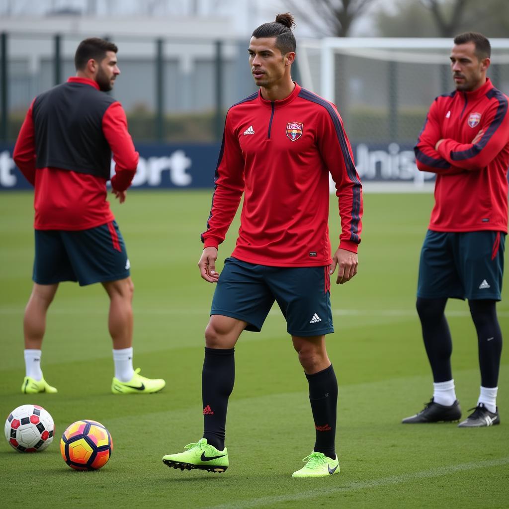 Ronaldo luyện tập cùng Unisport