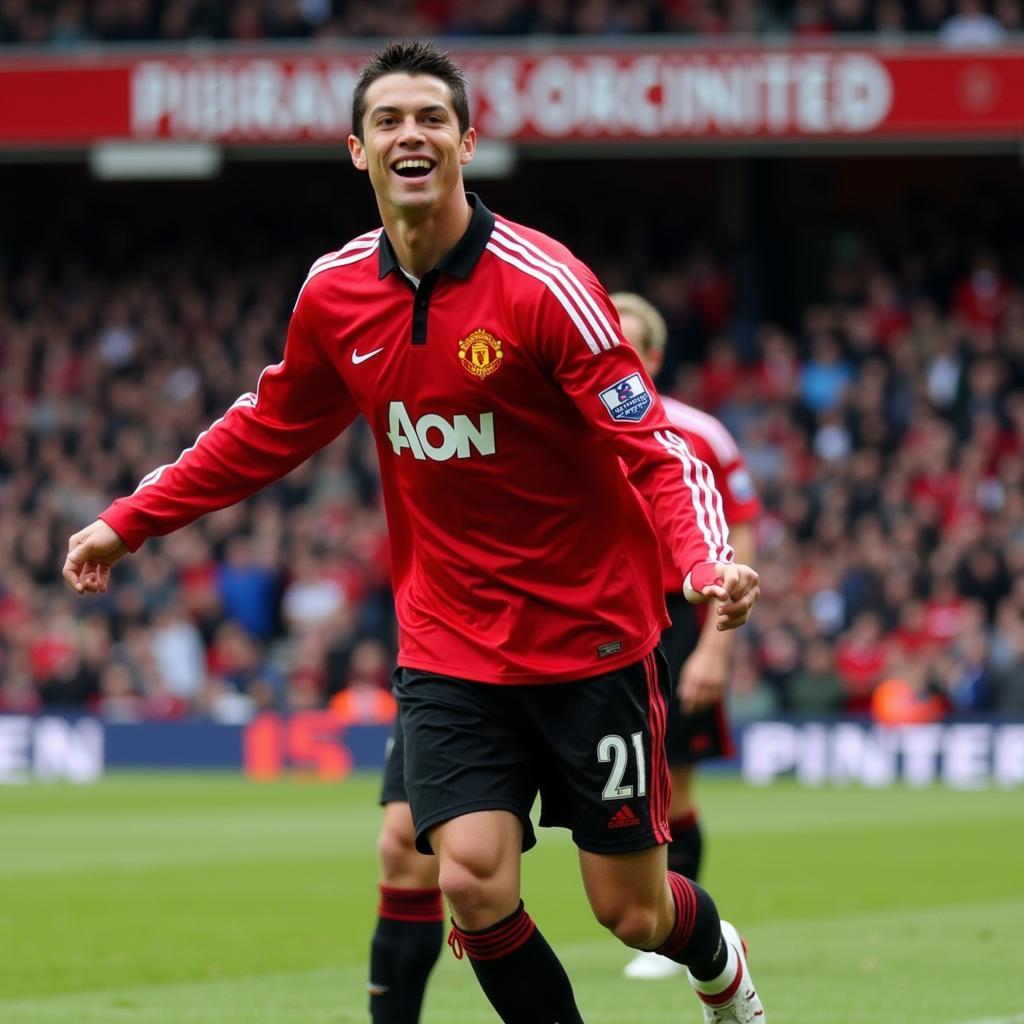 Ronaldo ghi 31 bàn cho Manchester United mùa giải 2007-2008