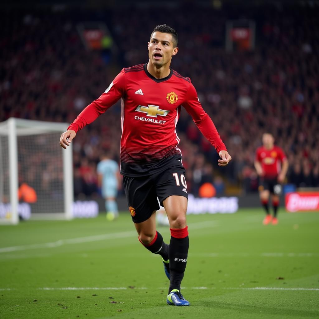 Ronaldo tỏa sáng trong màu áo Manchester United