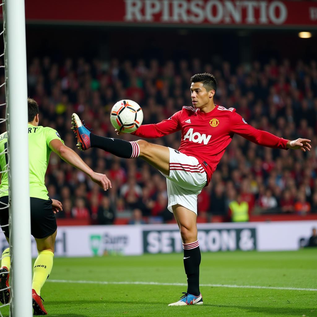 Ronaldo scores a stunning free-kick for Manchester United