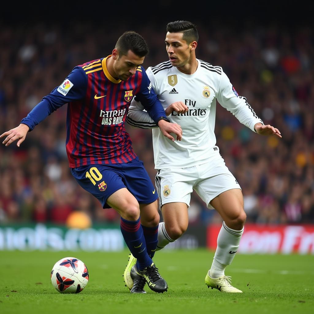 Ronaldo và Messi đối đầu trong trận El Clasico 2016