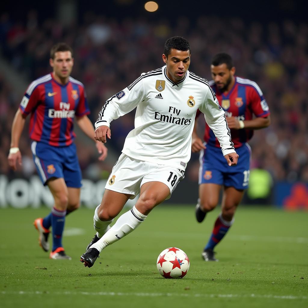 Ronaldo Nazario khoác áo Real Madrid tại Champions League