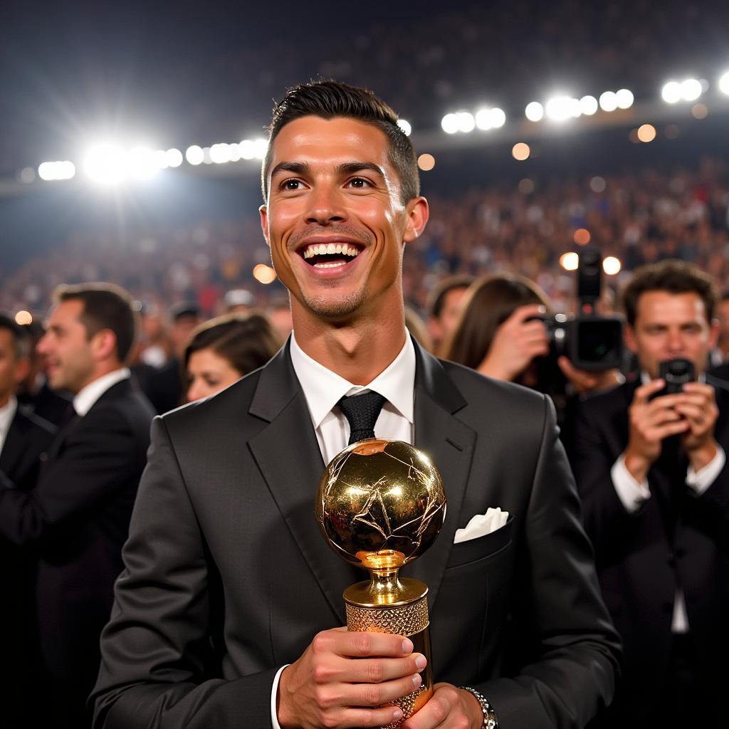 Ronaldo nhận Quả Bóng Vàng