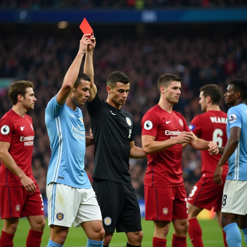 Ronaldo nhận thẻ đỏ Champions League 2018