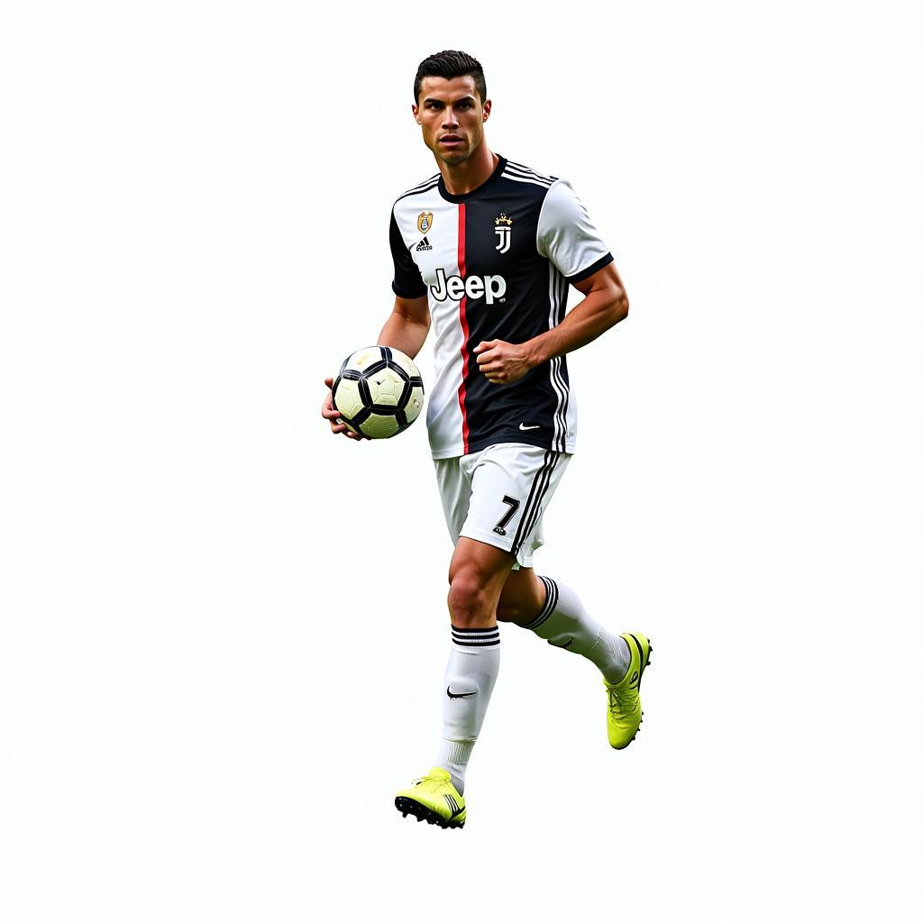 Ronaldo PNG Juventus tay cầm bóng