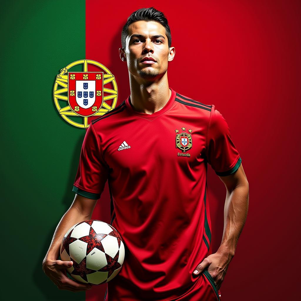 Poster Ronaldo Đội Tuyển Bồ Đào Nha