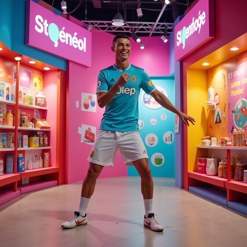 Ronaldo trong quảng cáo Shopee