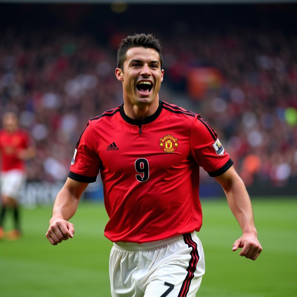 Ronaldo số 9 tại Manchester United