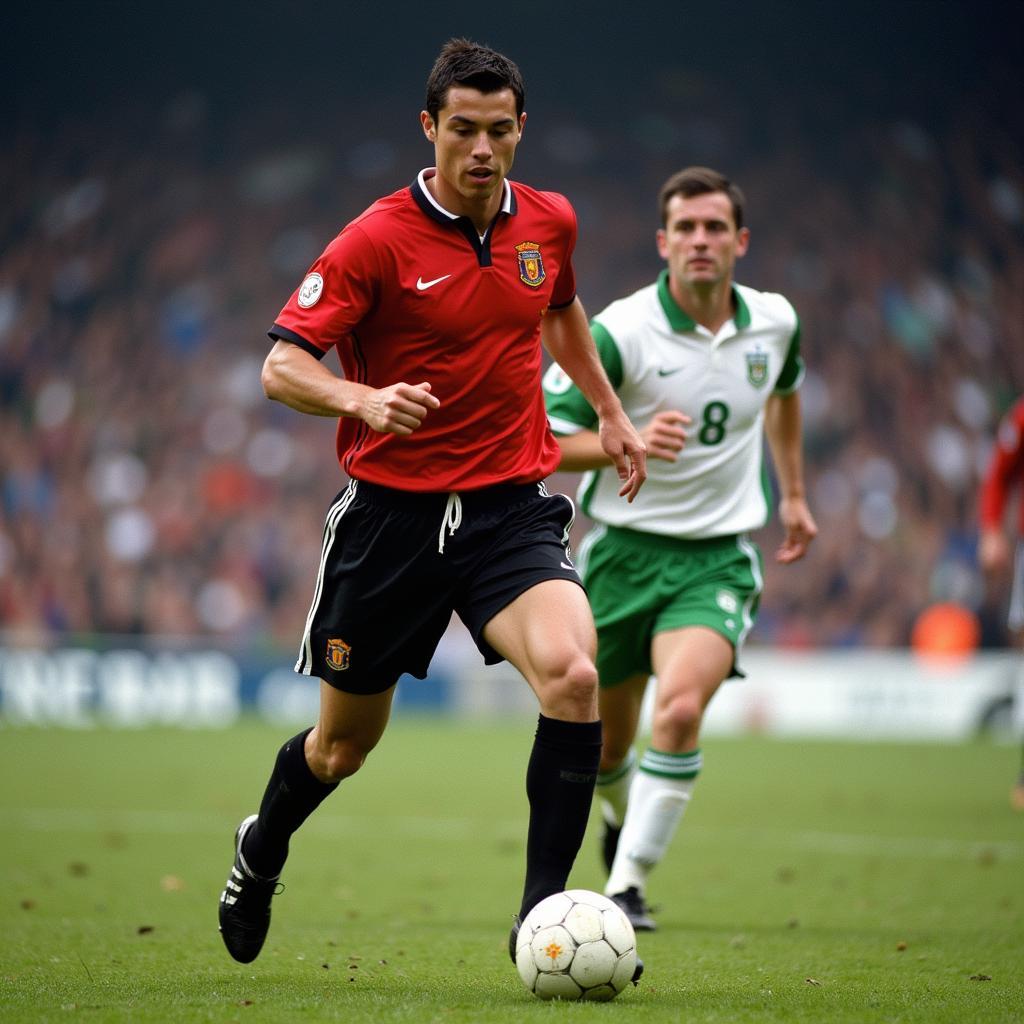 Ronaldo Sporting Lisbon Đối Đầu Manchester United