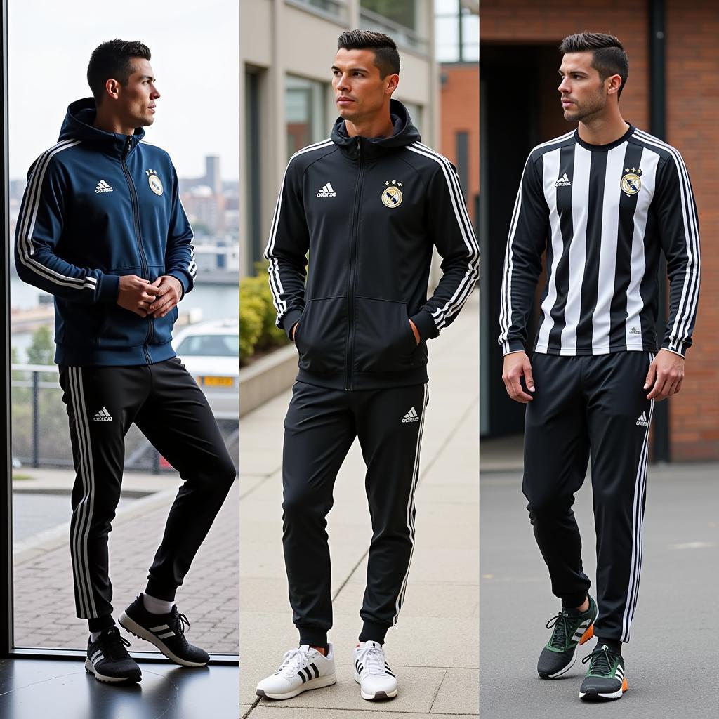 Ronaldo sử dụng sản phẩm Adidas