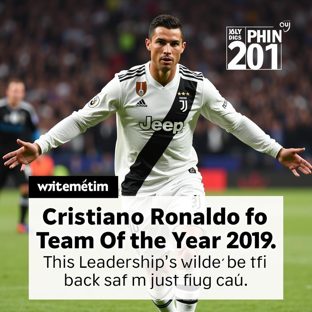 Ronaldo trong Đội Hình Tiêu Biểu Năm 2019