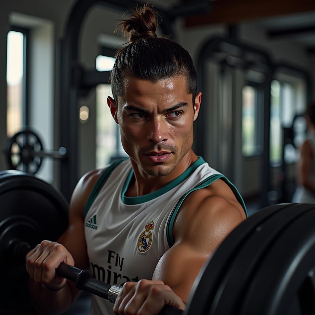 Ronaldo training intensely for the Golden Boot