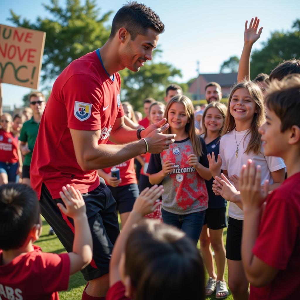 Ronaldo truyền cảm hứng cho fan hâm mộ