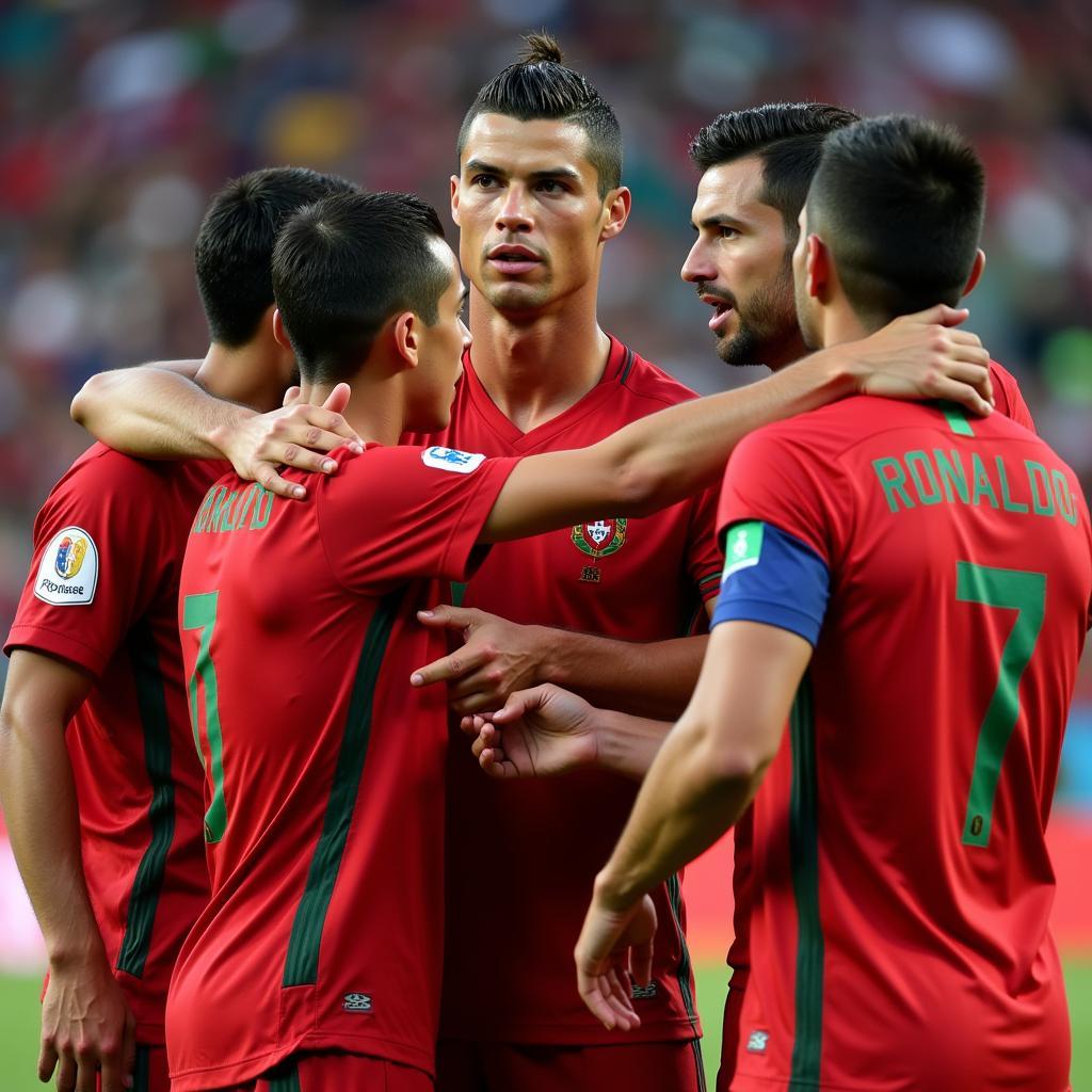 Ronaldo và đồng đội tại World Cup Nga