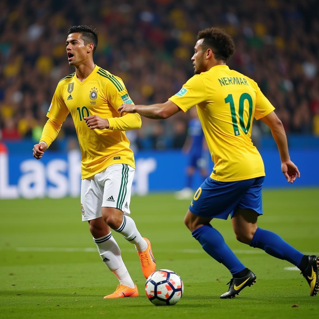 Ảnh hưởng của Ronaldo và Neymar lên trận đấu