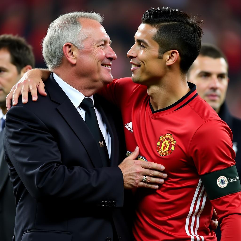 Sir Alex và Ronaldo gặp gỡ sau khi rời Manchester United