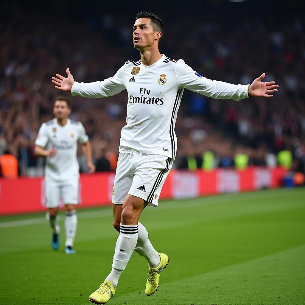 Ronaldo ghi bàn cho Real Madrid