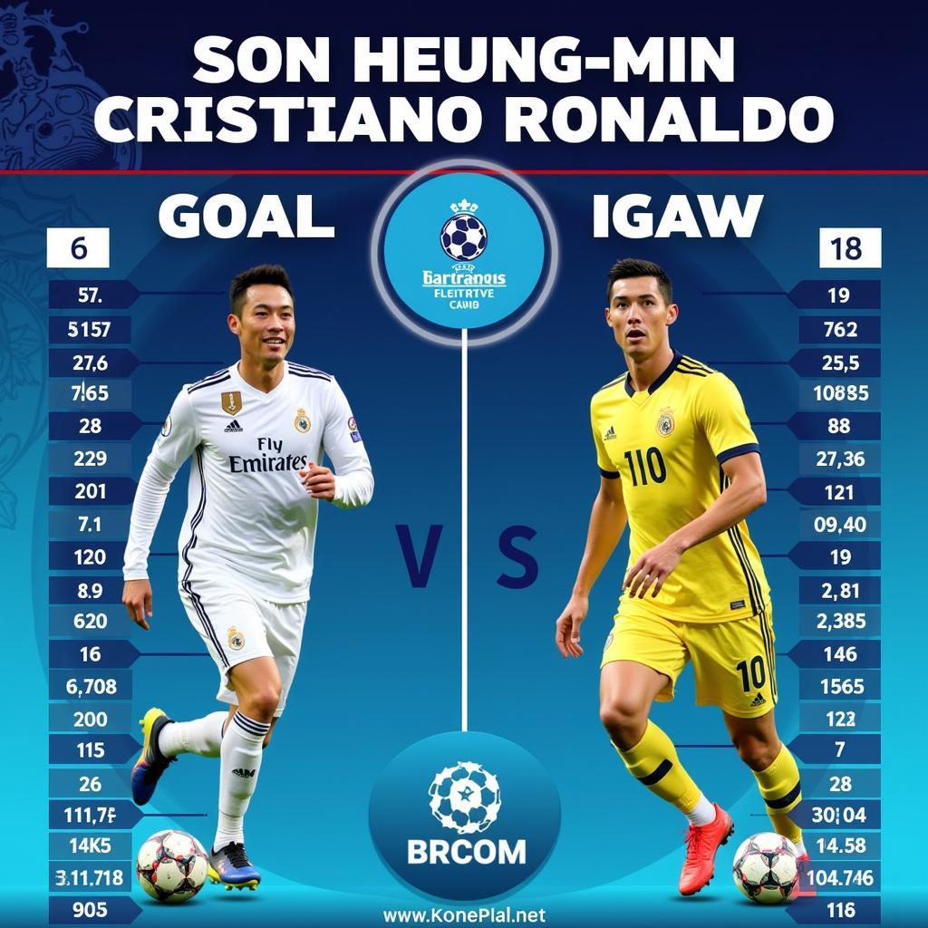 So sánh Son Heung-min và Cristiano Ronaldo