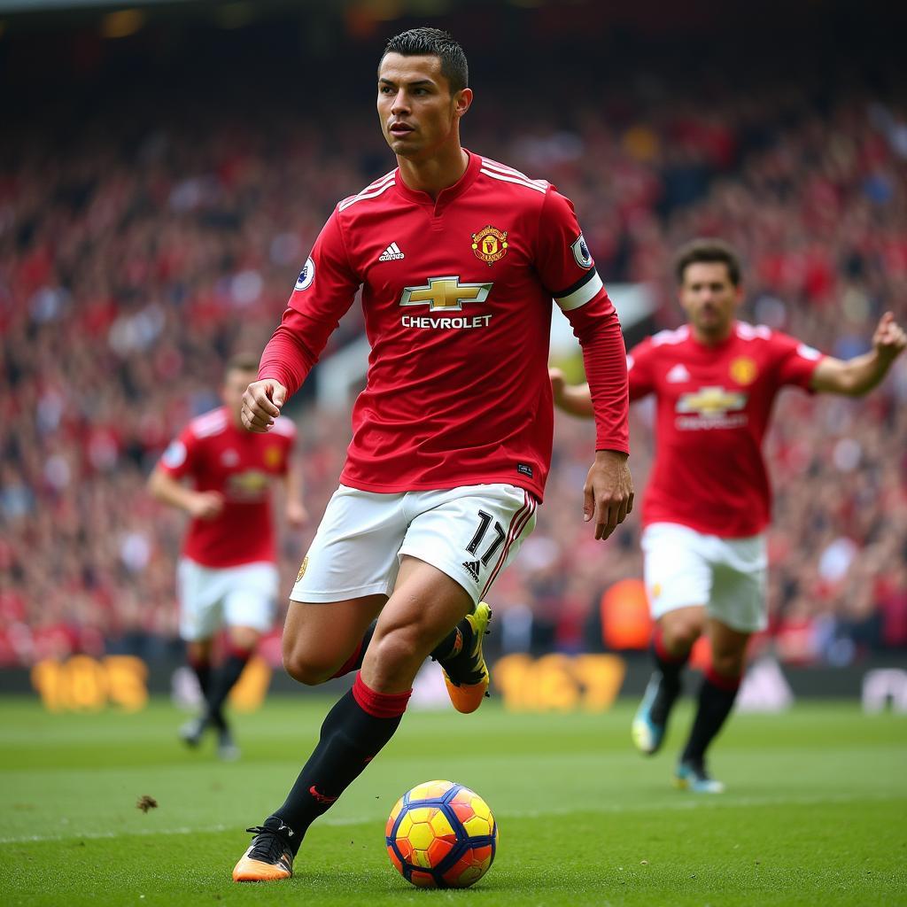 Thằng Bờm Ronaldo tỏa sáng tại Manchester United