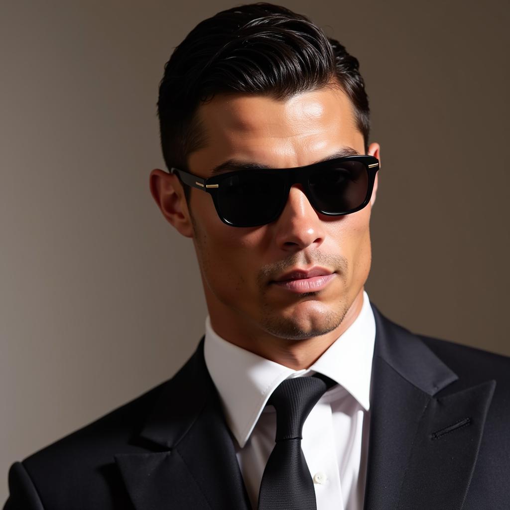 Cristiano Ronaldo đeo kính mát Tom Ford Eliot