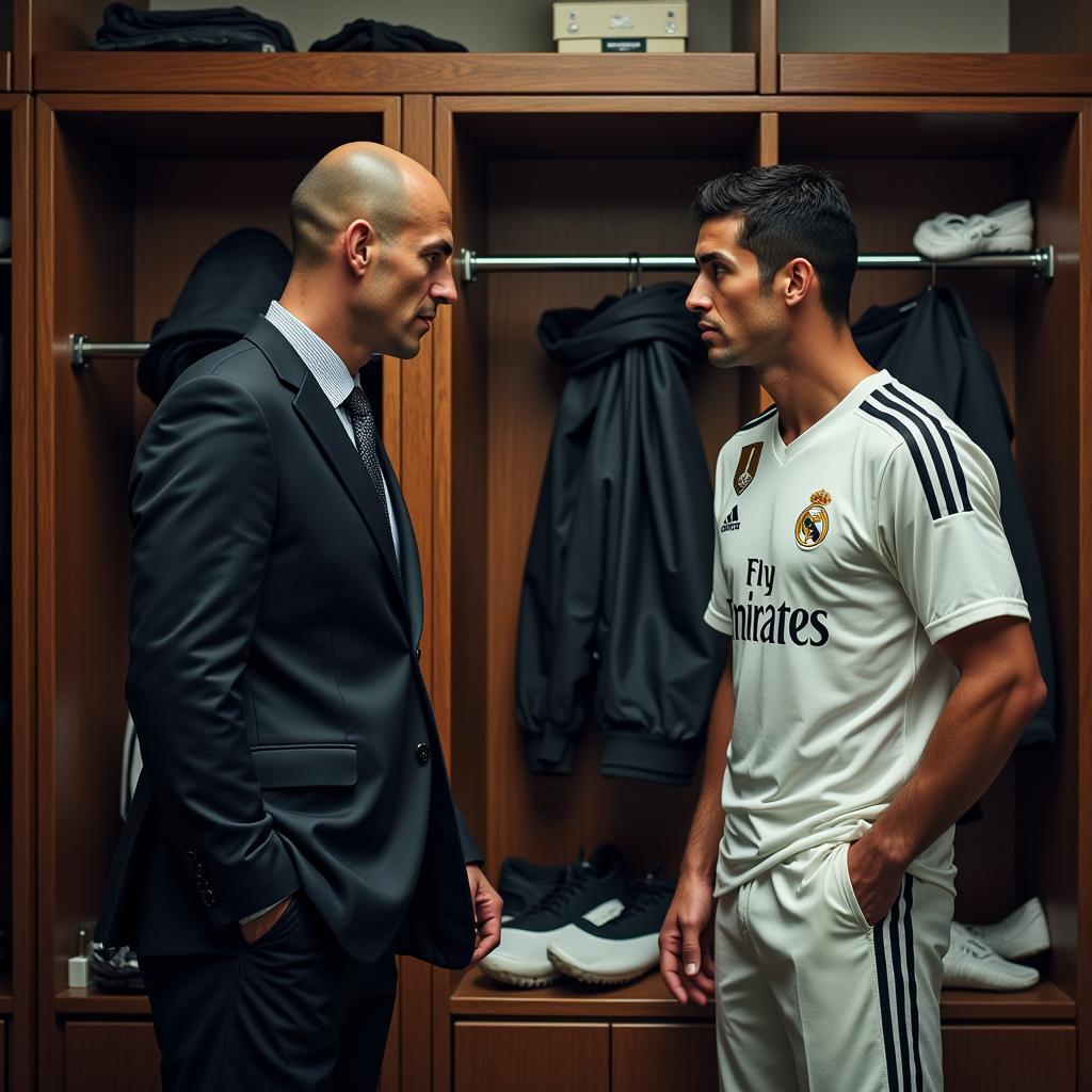 Zidane dạy cho Ronaldo: Bài học từ huyền thoại